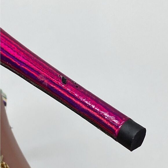 Aquazzura Dance Plexi 105 embellished PVC and iridescent leather sandals size 38 - Picture 12 of 15